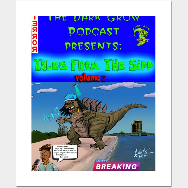 Tales from The Sipp Vol 2 Gattizilla design Wall Art by Art Of Lunatik